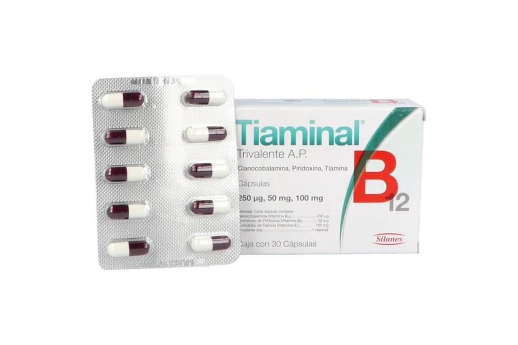 Tiaminal B12 A.P. 30 Cápsulas | Club Presalud